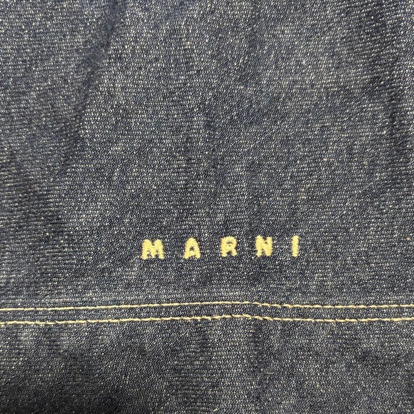 Marni Indigo A-Line Denim Skirt - Picture 2 of 4